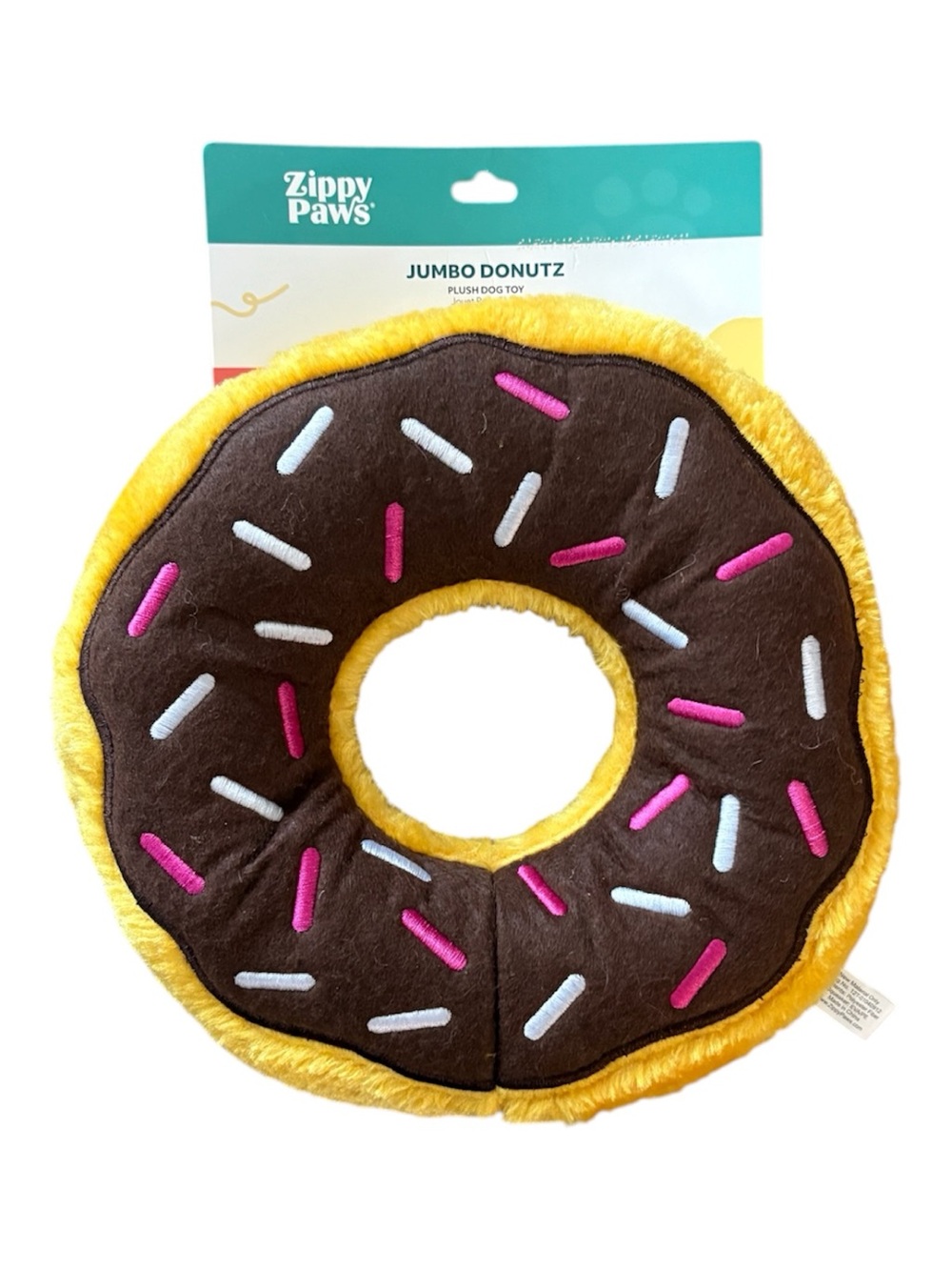 Zippy Paws Jumbo Donutz Dog Toy with Squeakers Approx 10” x 10” NWT